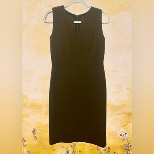 Ann Taylor Dark Brown Sleeveless Knee Length Dress - Size 4